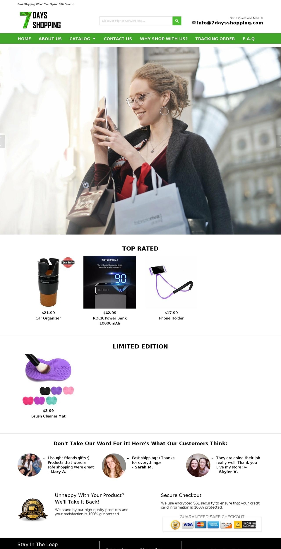 7daysshopping.com — Shopify storefront screenshot