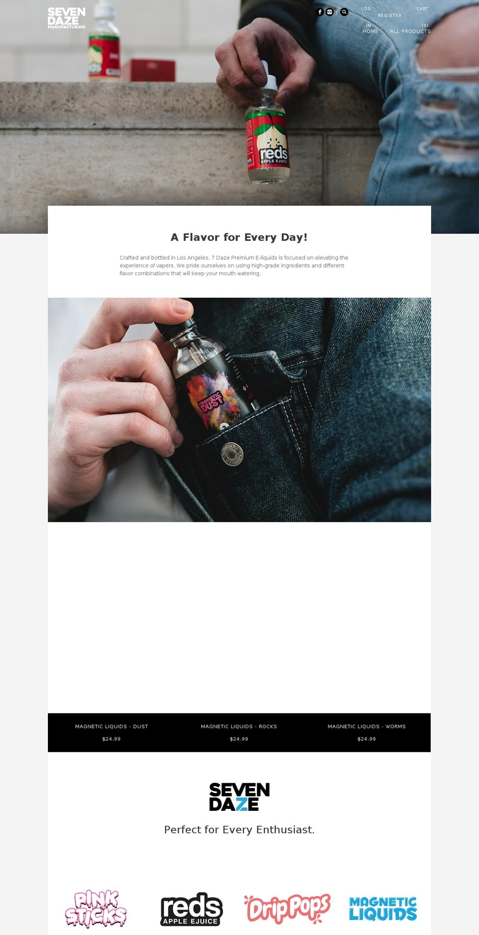 Daze  Update | Bold CSP | .April -- WPD Shopify theme site example 7dazemfg.com