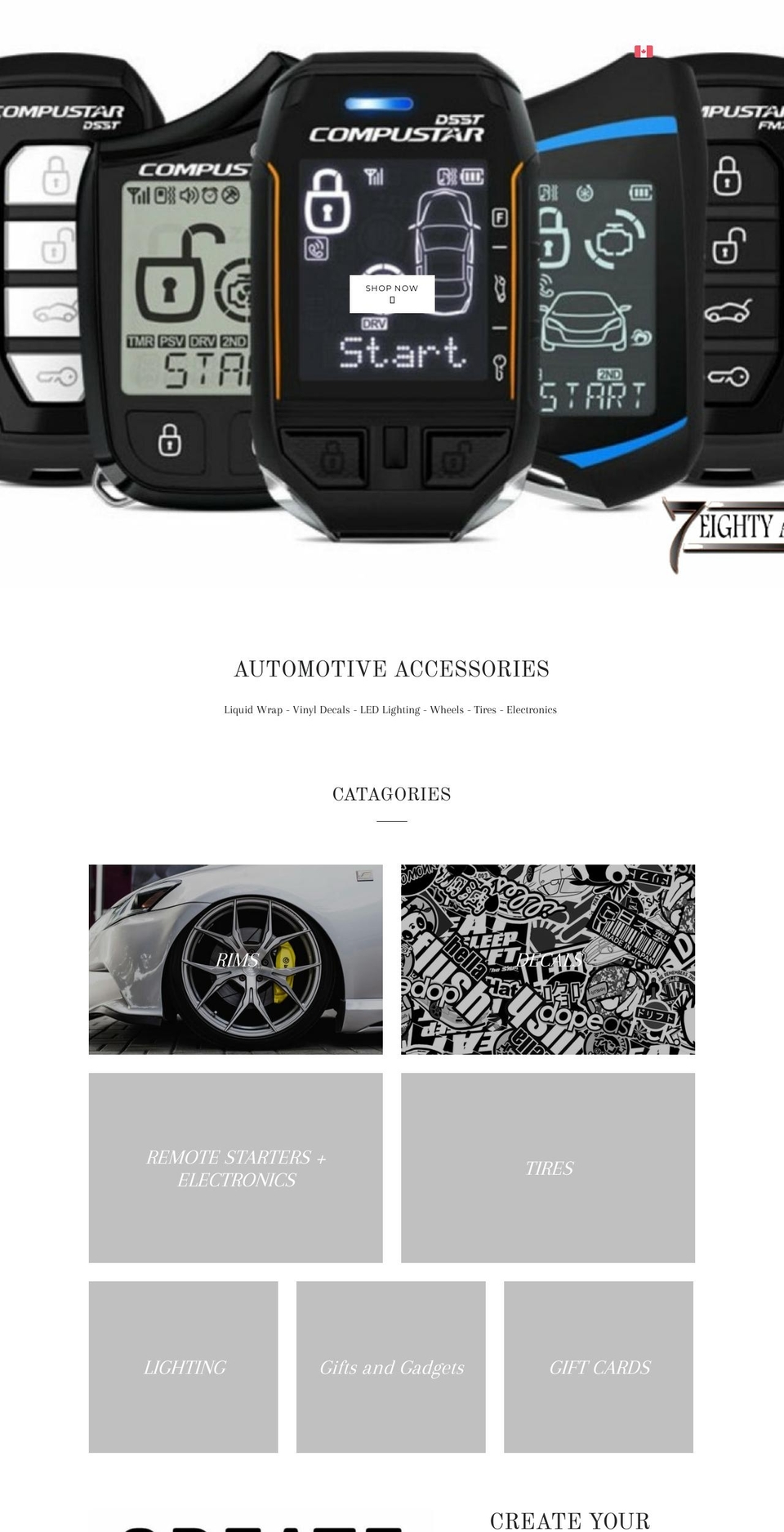 7eightyshop.com — Shopify storefront screenshot