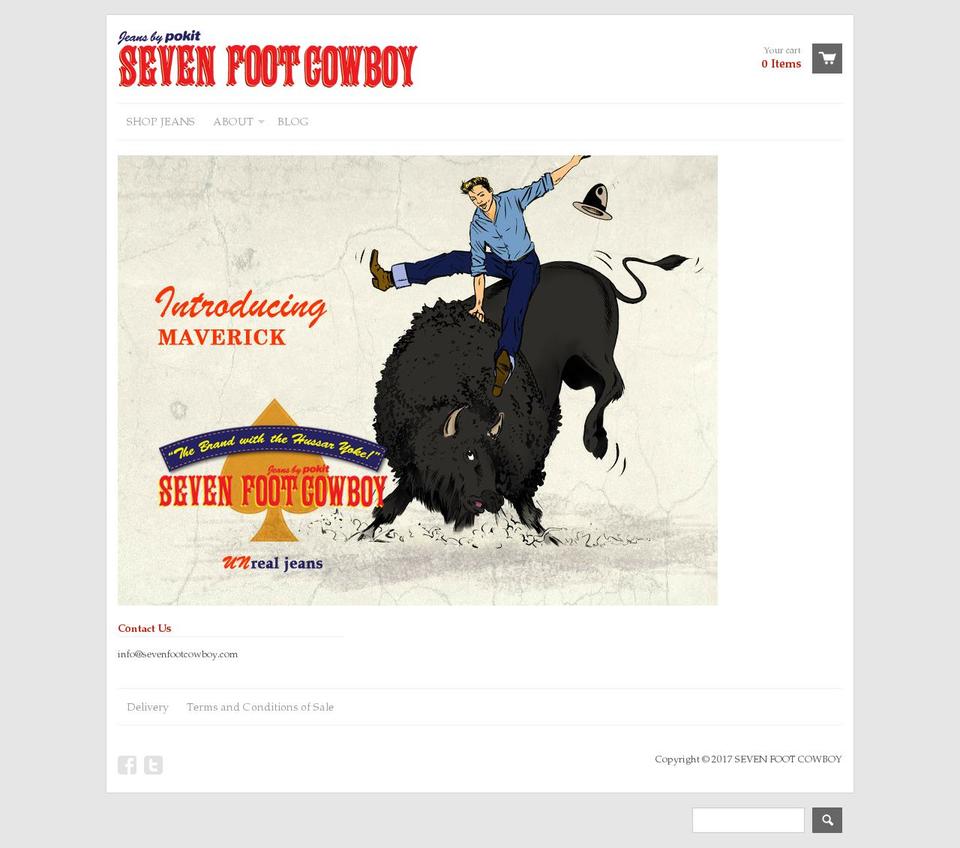 7ftcowboy.com shopify website screenshot