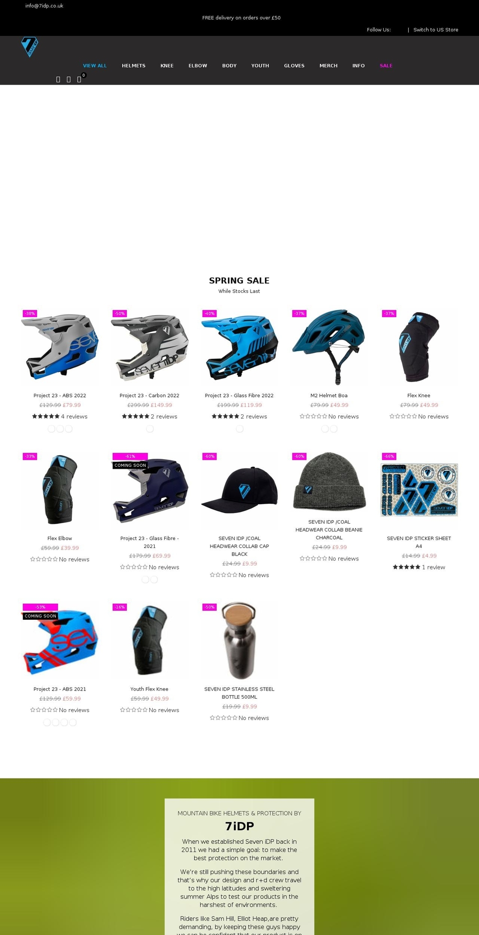 7idp.co.uk shopify website screenshot