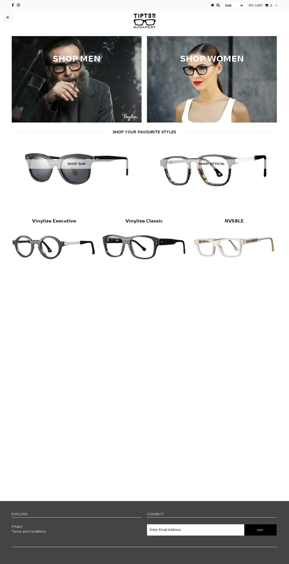 7inchoptics.com — Shopify storefront screenshot