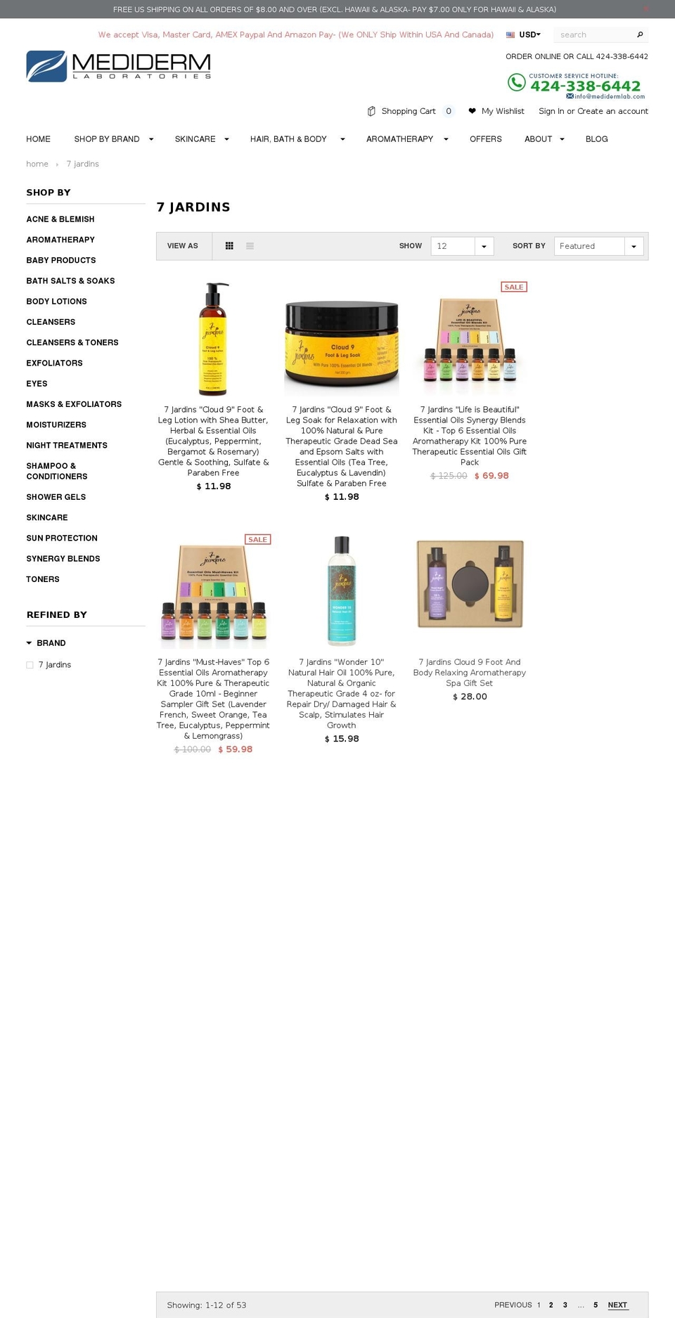 7jardins.com — Shopify storefront screenshot