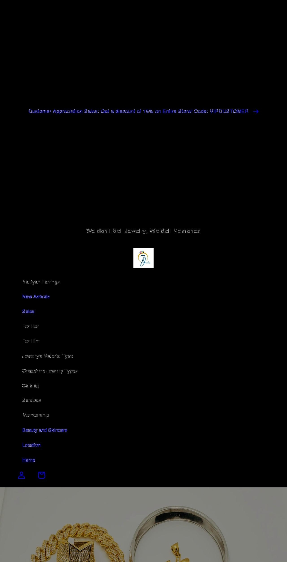 7jewelry.ca shopify website screenshot