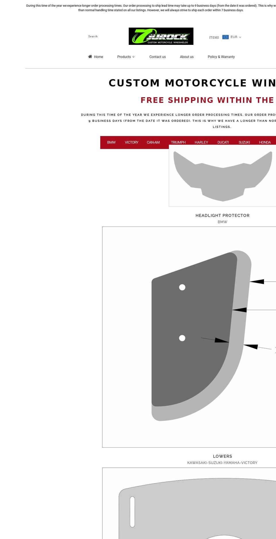 7jurock.com shopify website screenshot