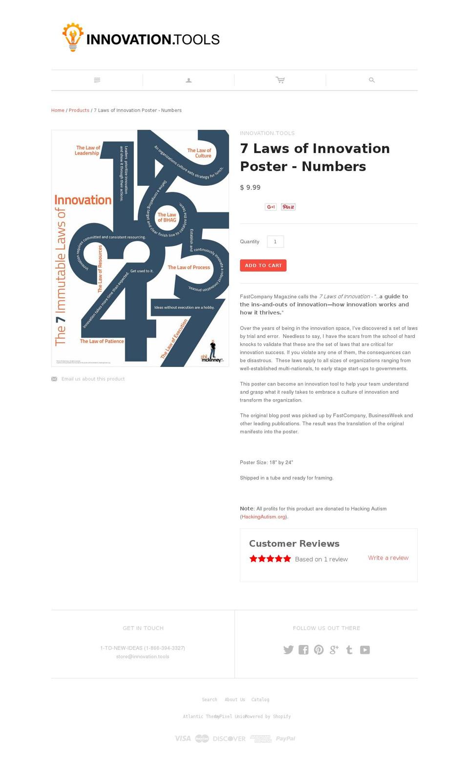 7lawofinnovation.com shopify website screenshot