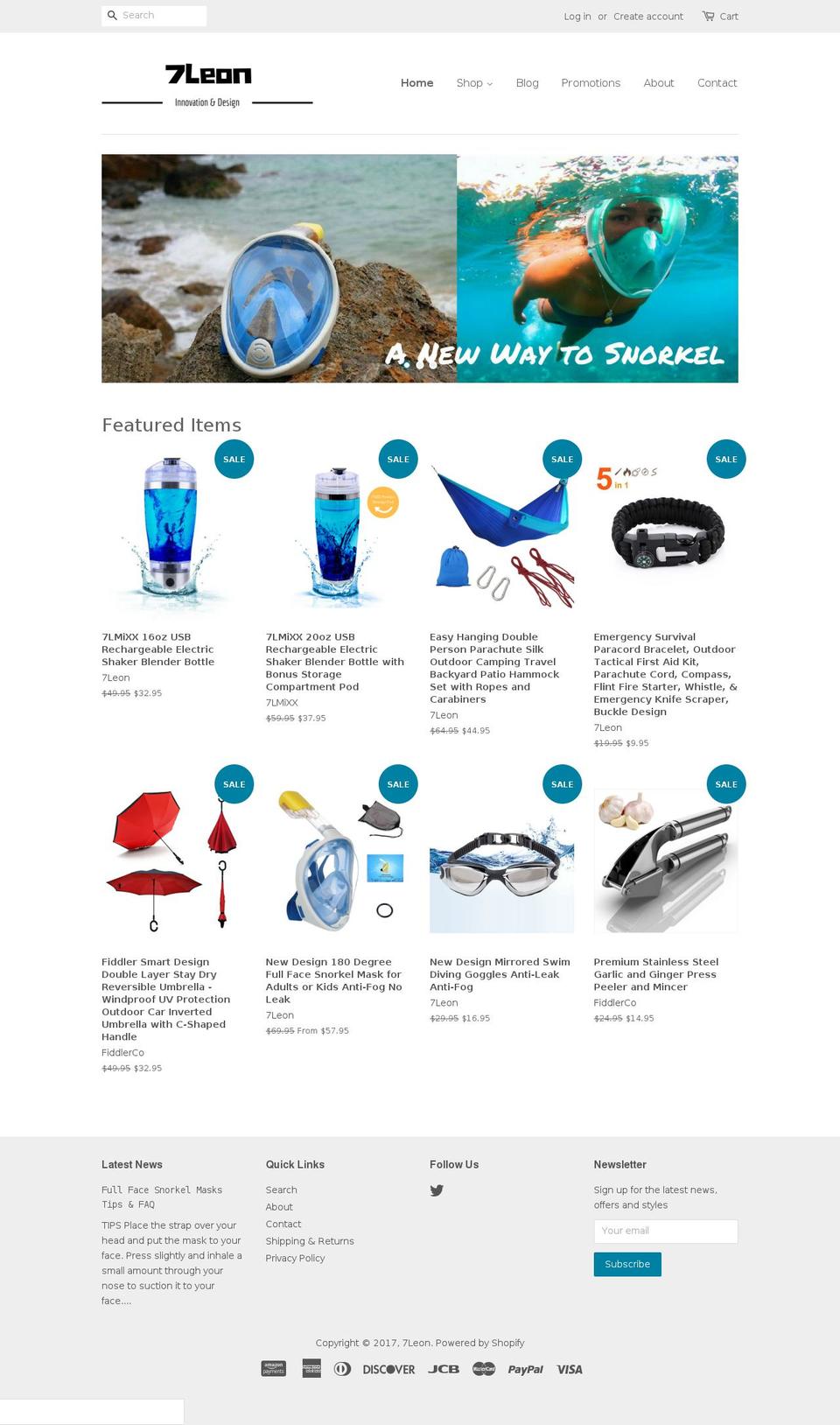 7leon.com shopify website screenshot