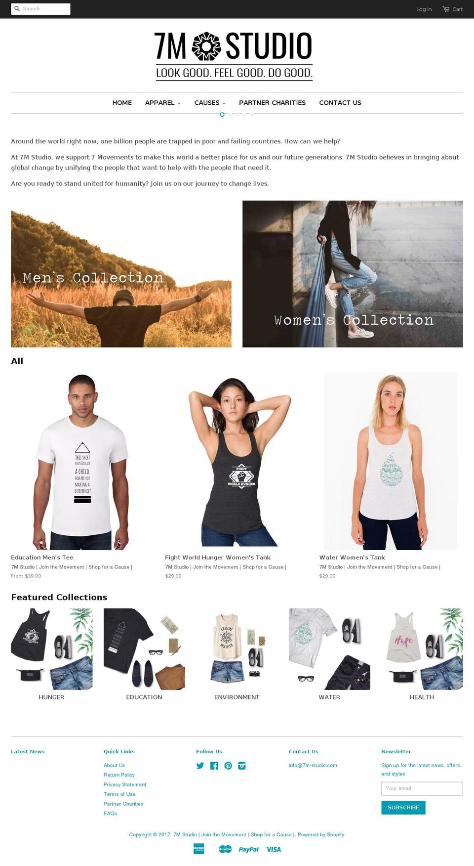 7m-studio.com shopify website screenshot