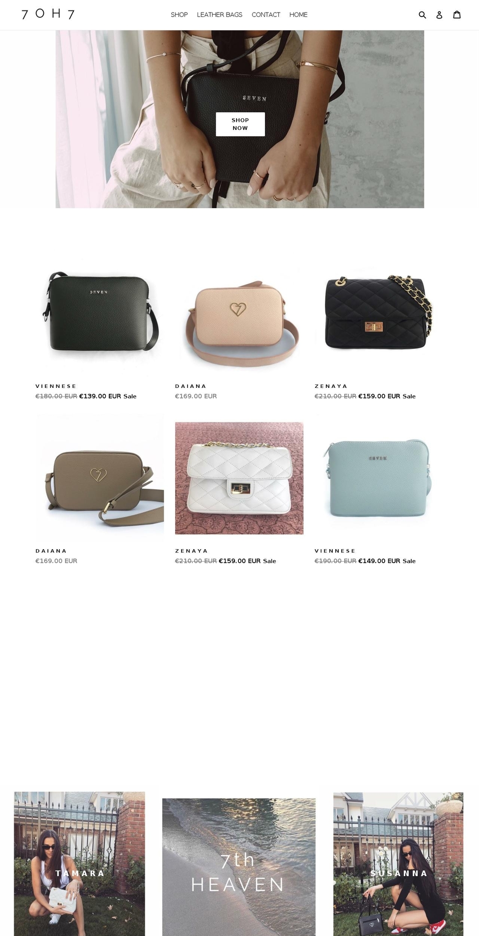 7oh7.com — Shopify storefront screenshot