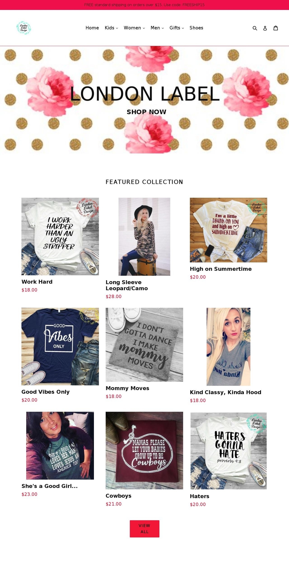 7ondon-7abel-design.com shopify website screenshot