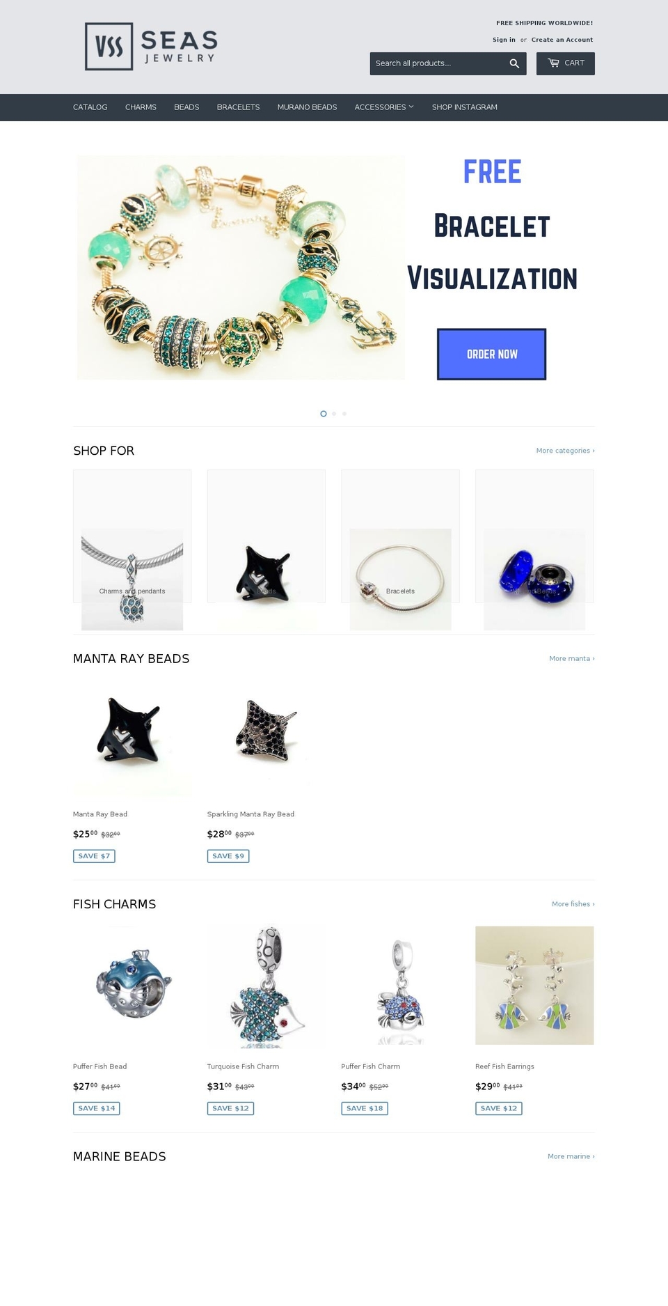 7seasjewelry.com — Shopify storefront screenshot
