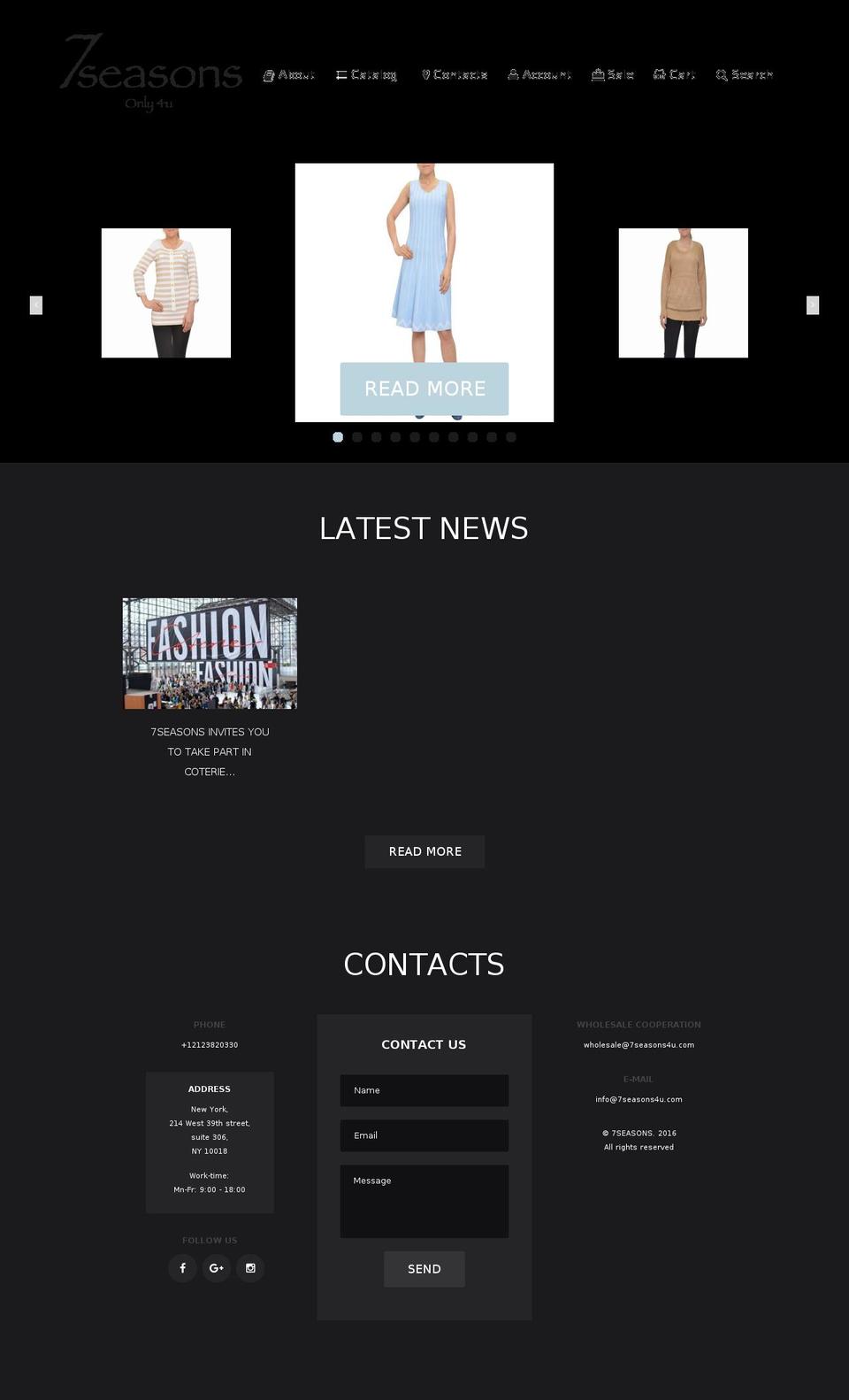 7seasons4u.com shopify website screenshot