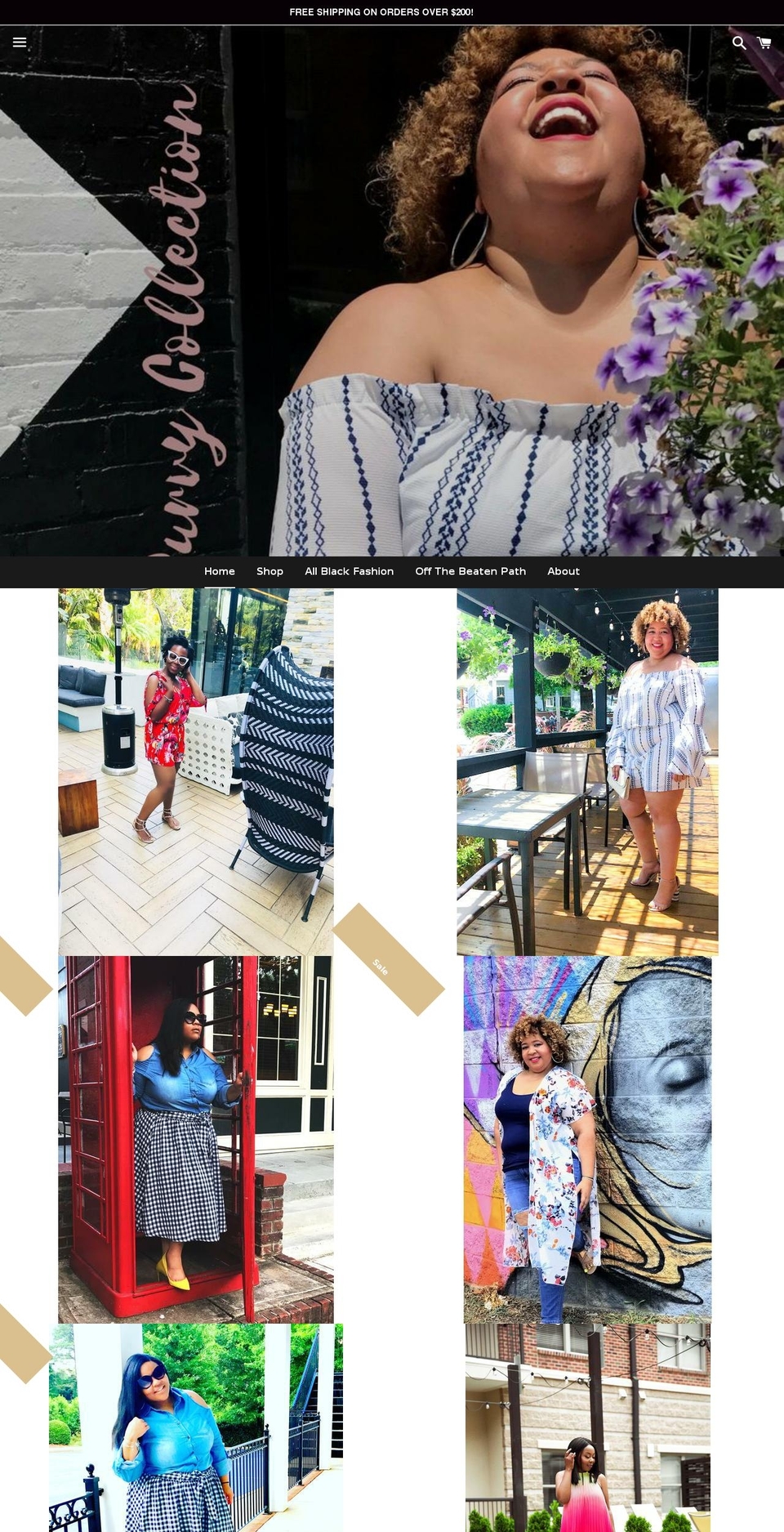 7thandblk.com — Shopify storefront screenshot