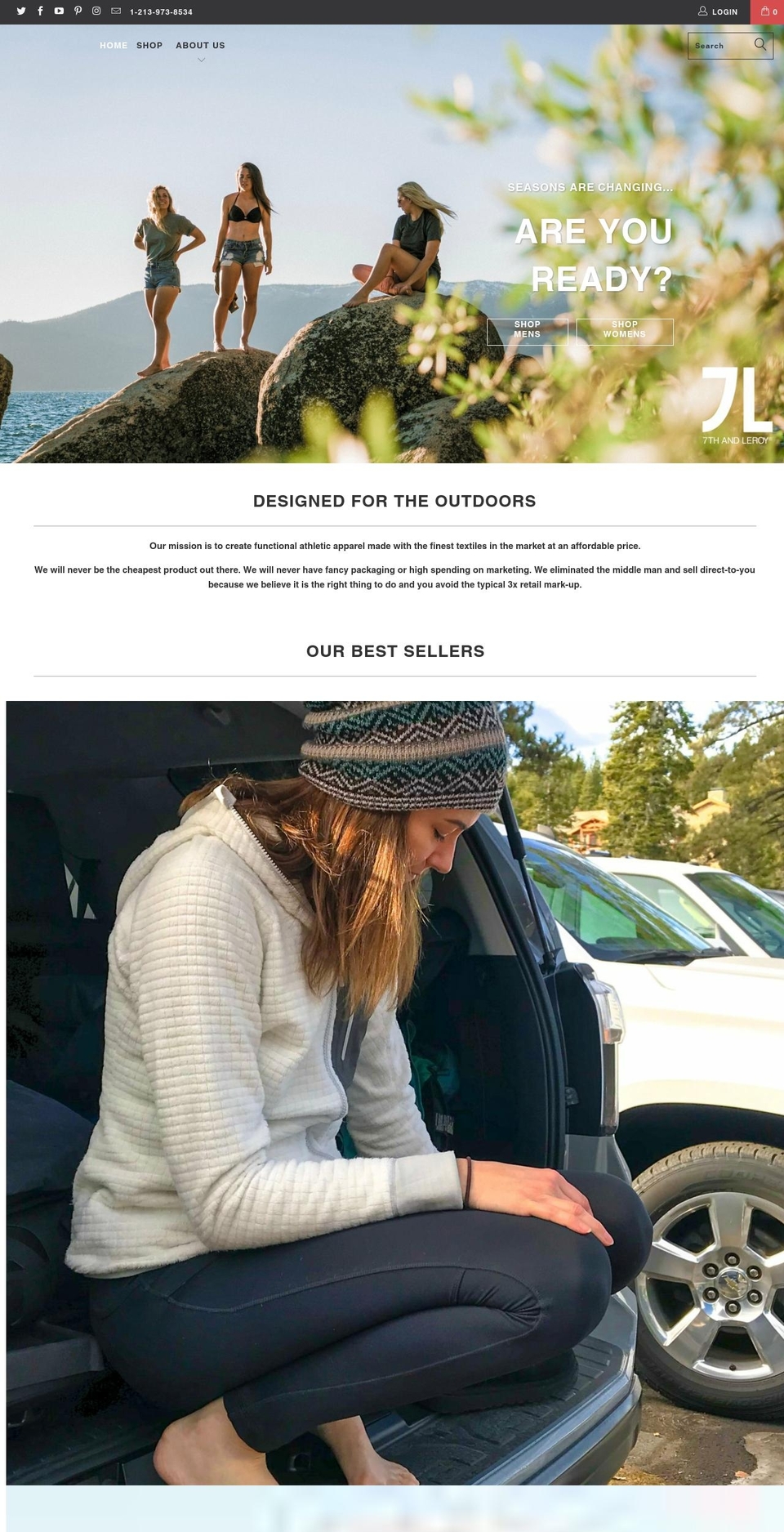 7thandleroy.com shopify website screenshot