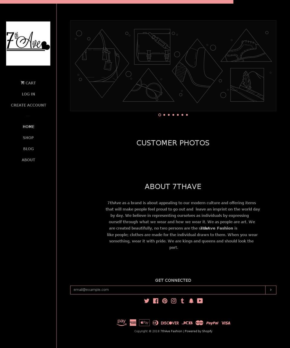 7thavefashion.org shopify website screenshot