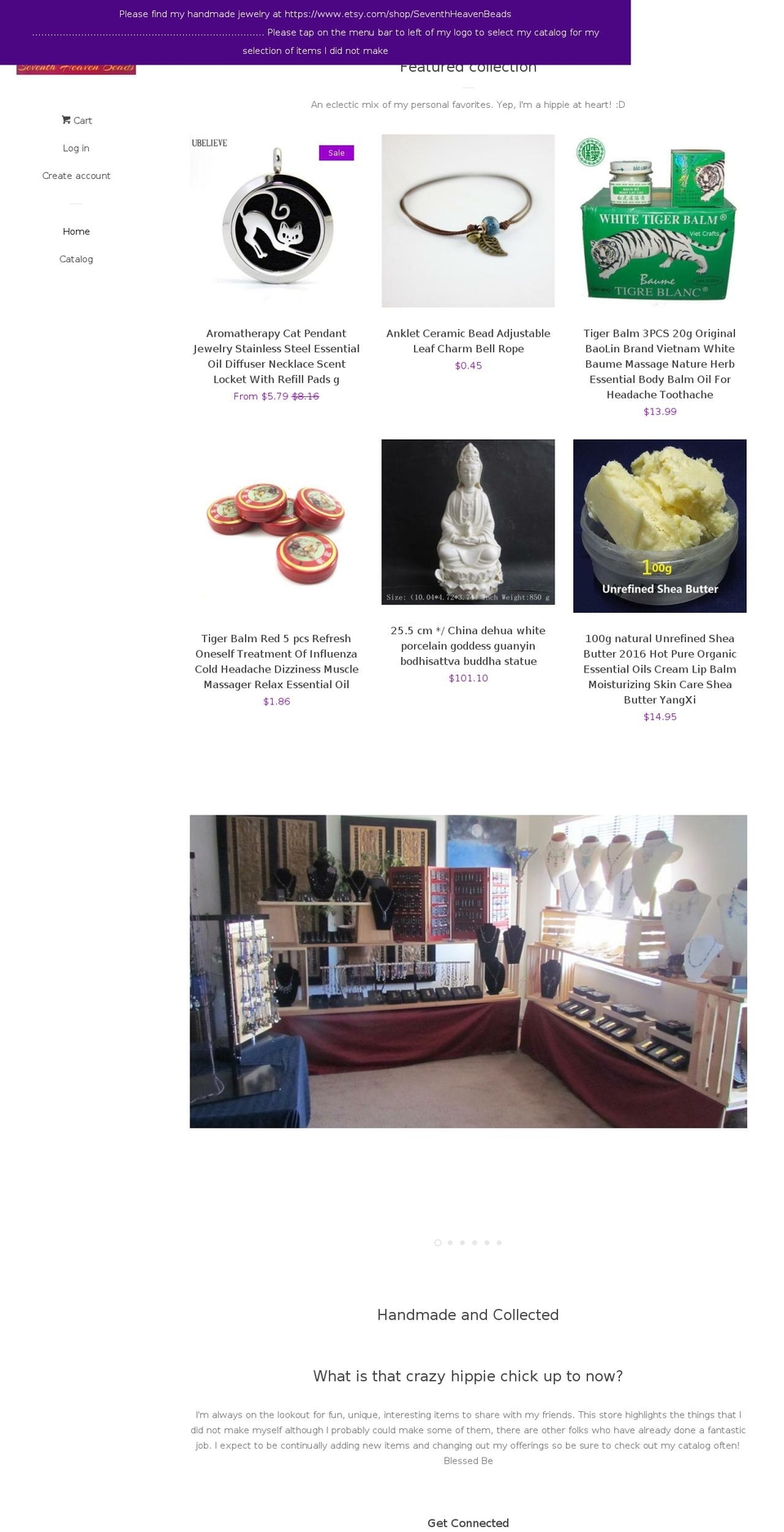 7thheavenbeads.com shopify website screenshot