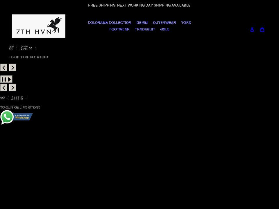 7thhvn.com shopify website screenshot