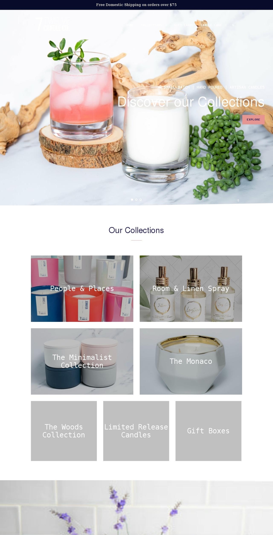 7twelvecandleco.com shopify website screenshot