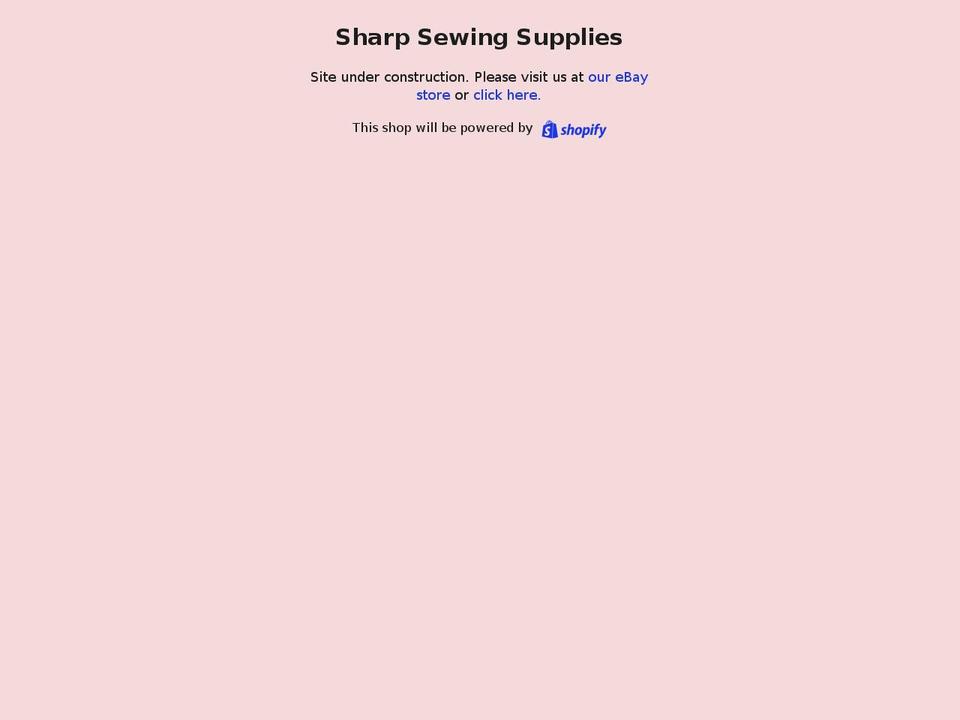 800-sharpsew.com — Shopify storefront screenshot