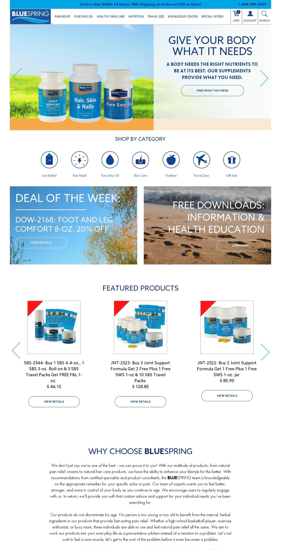 Bluespring-New-Design-Feb12 Shopify theme site example 800bigblue.com