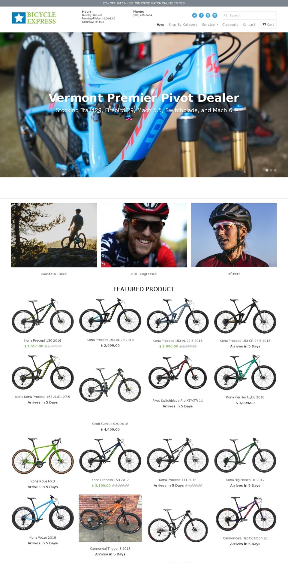 802bikes.com — Shopify storefront screenshot