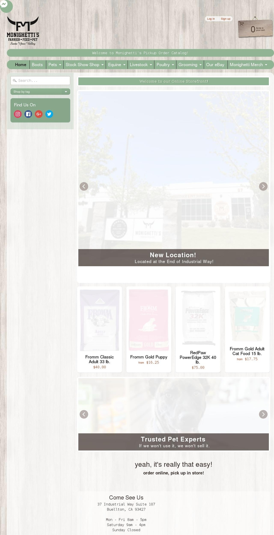 805pets.com shopify website screenshot
