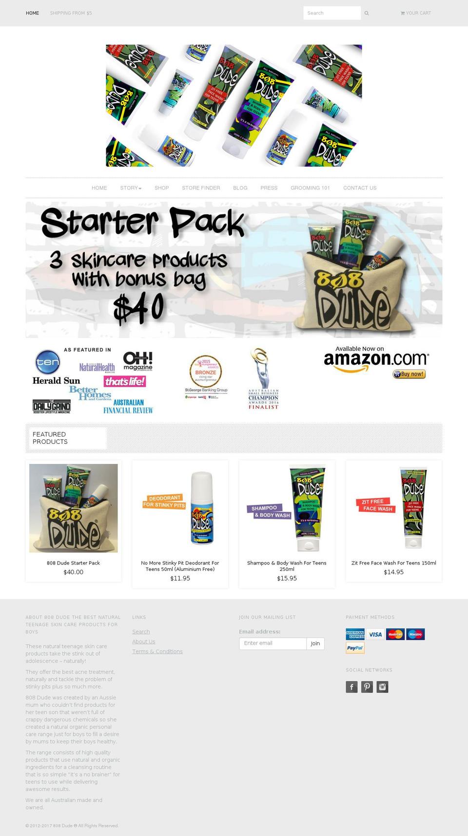 808dude.com.au shopify website screenshot