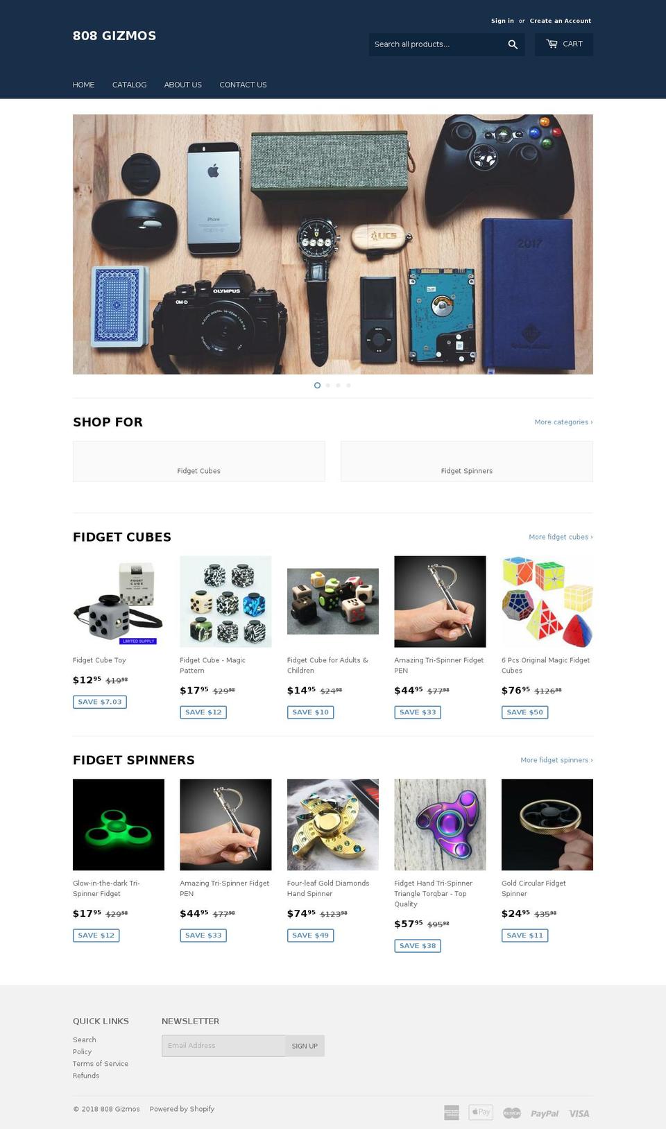 808gizmos.com — Shopify storefront screenshot