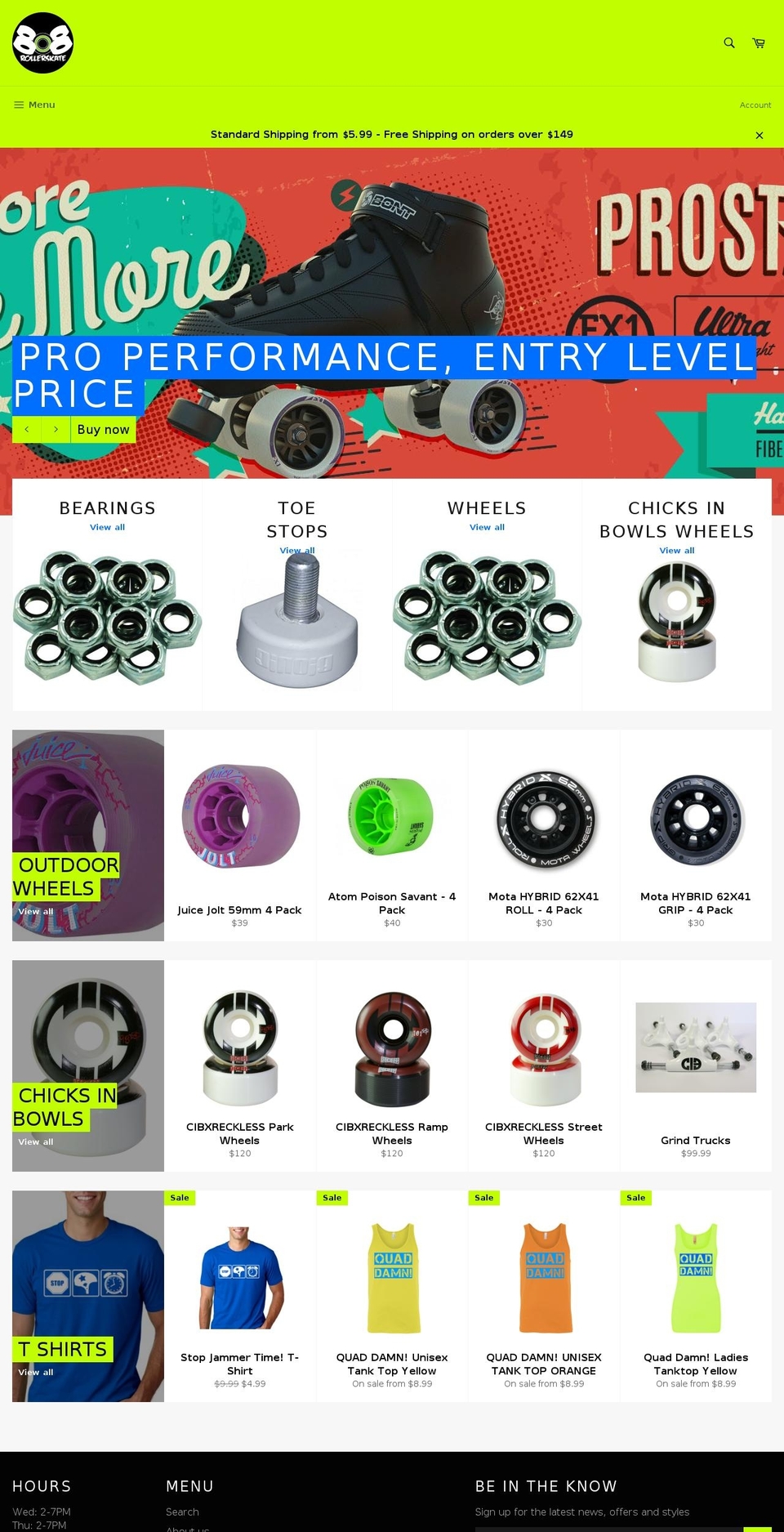 808rollerskate.com shopify website screenshot