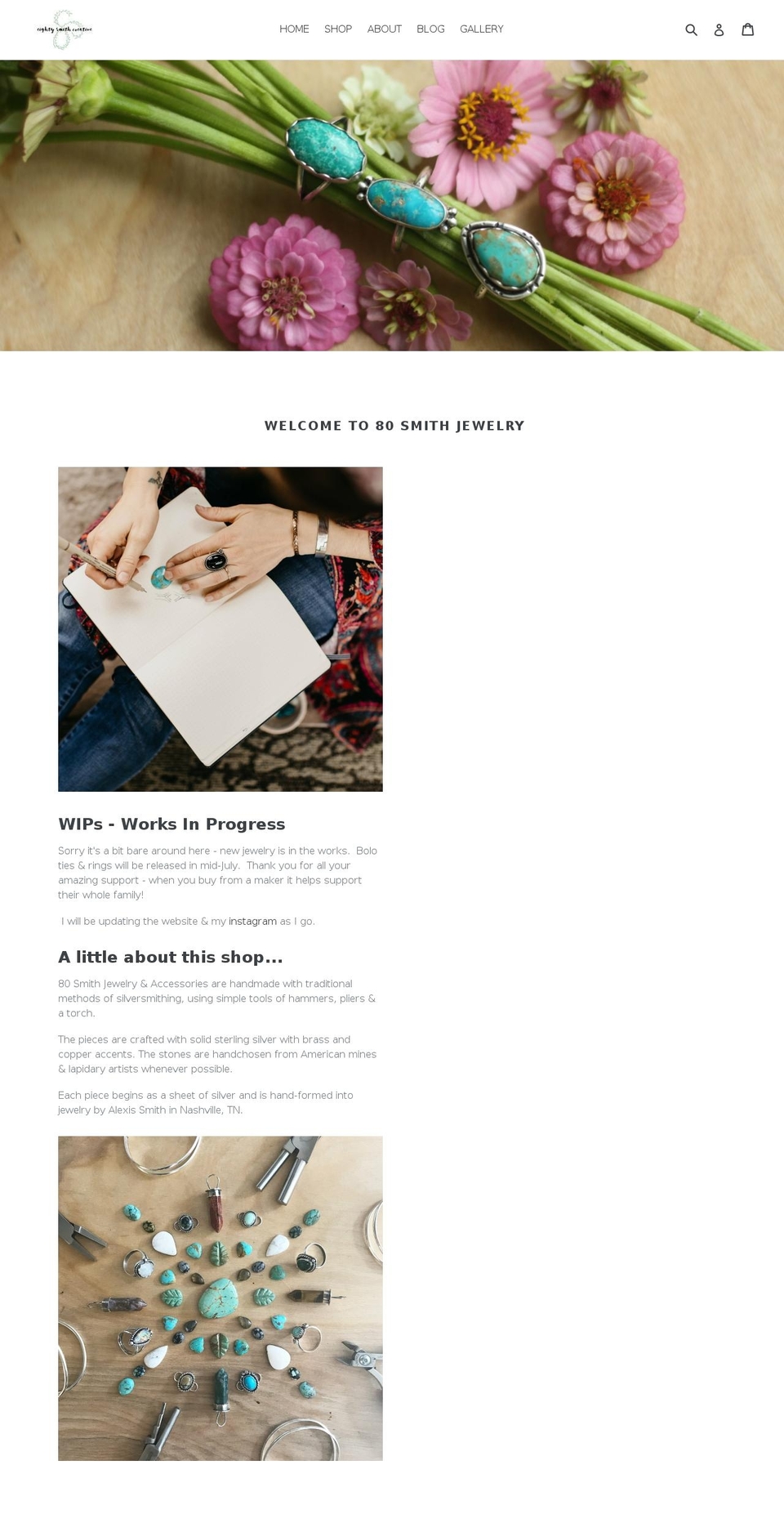 80smithcreative.com — Shopify storefront screenshot