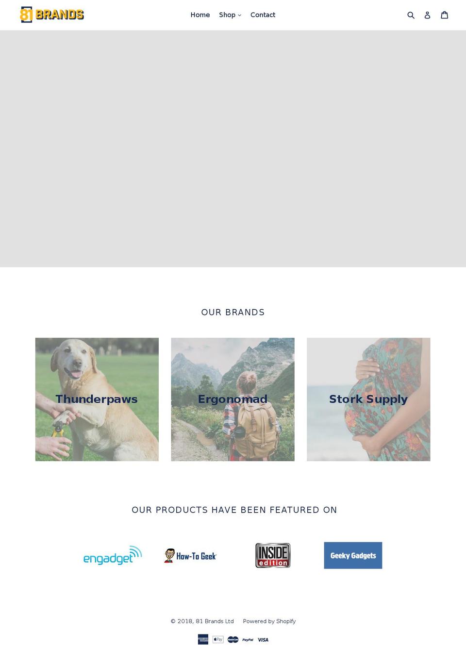 81brands.com shopify website screenshot