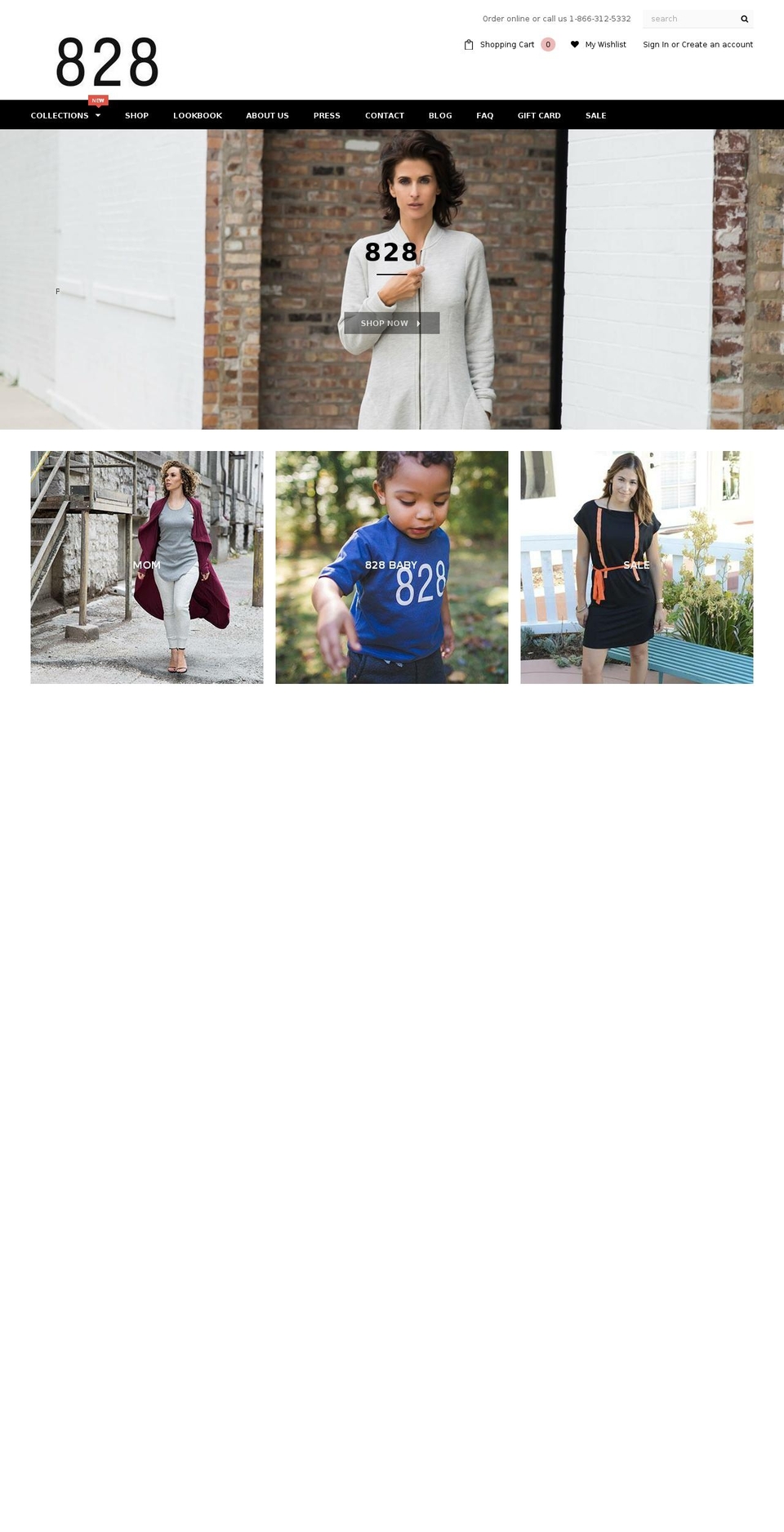 828Clothing Shopify theme site example 828clothing.info