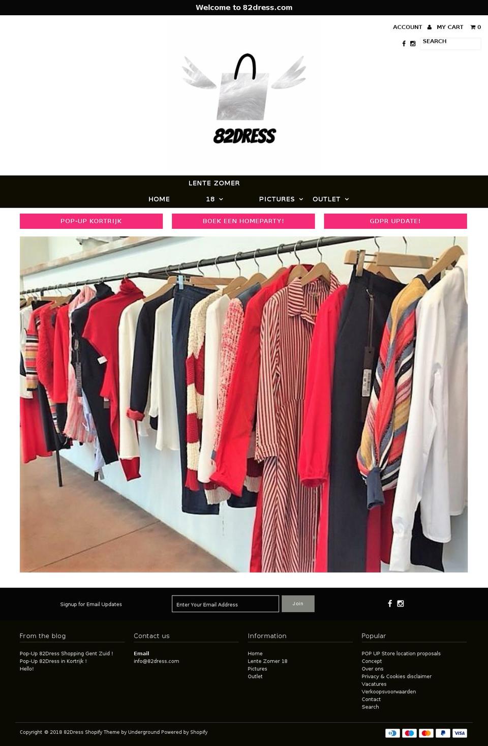 82dress.com shopify website screenshot