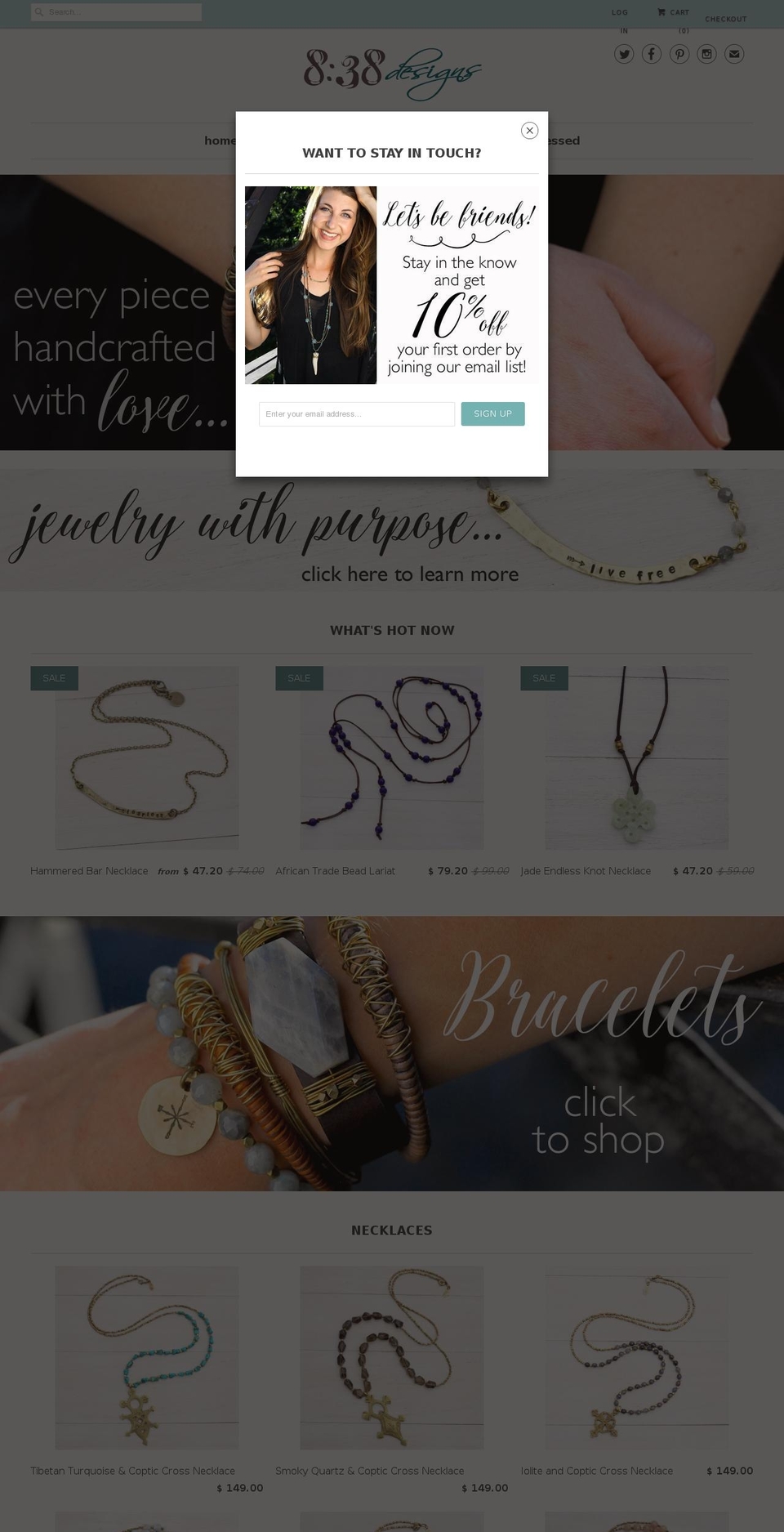 838designs.com shopify website screenshot
