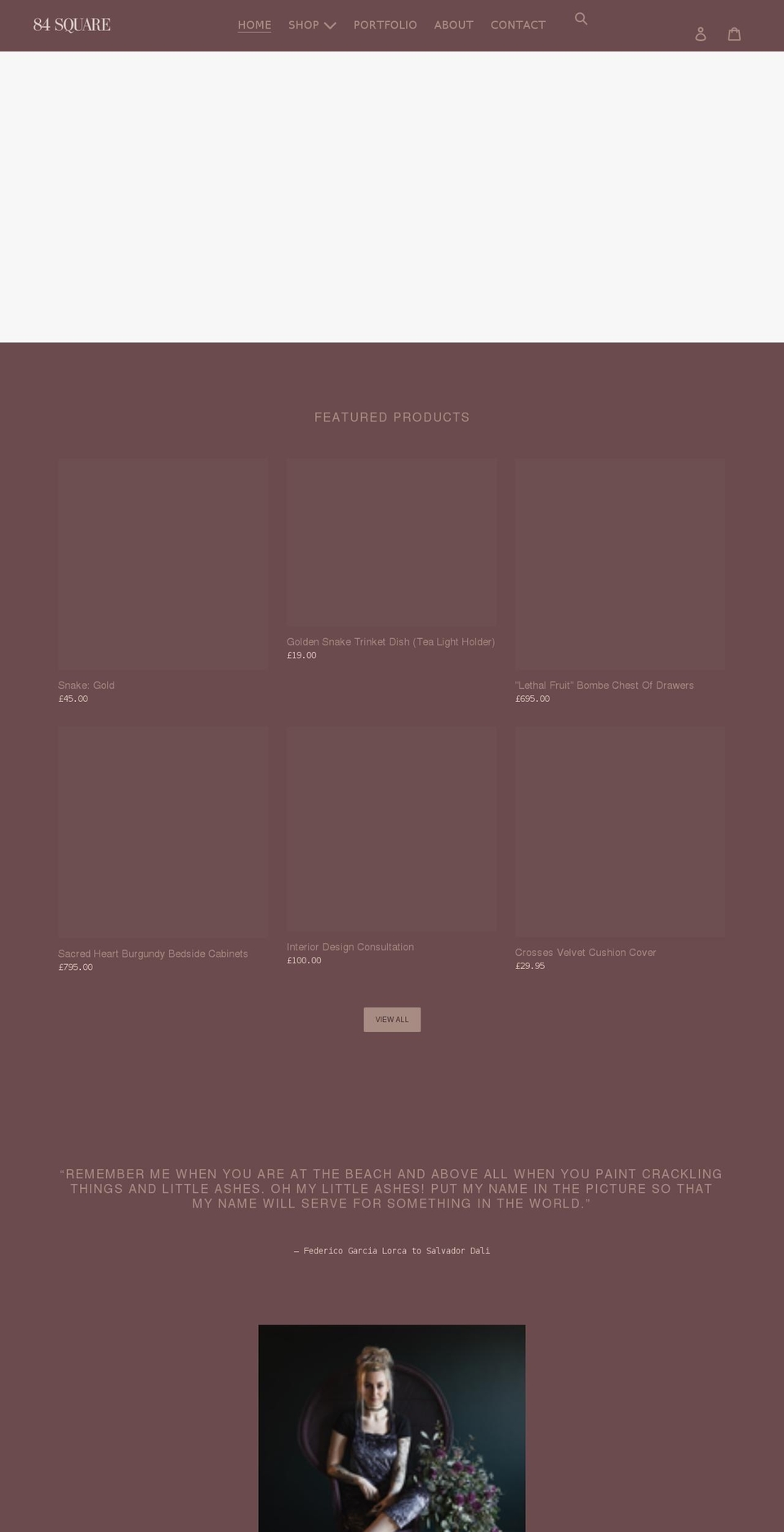 84-square.com shopify website screenshot