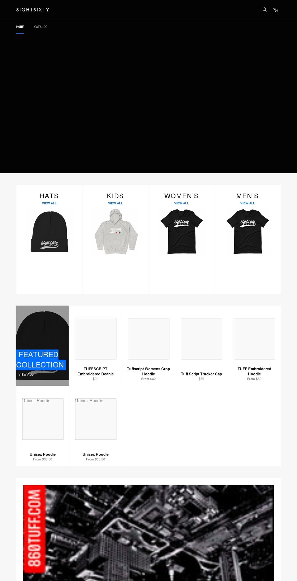 860tuff.com shopify website screenshot