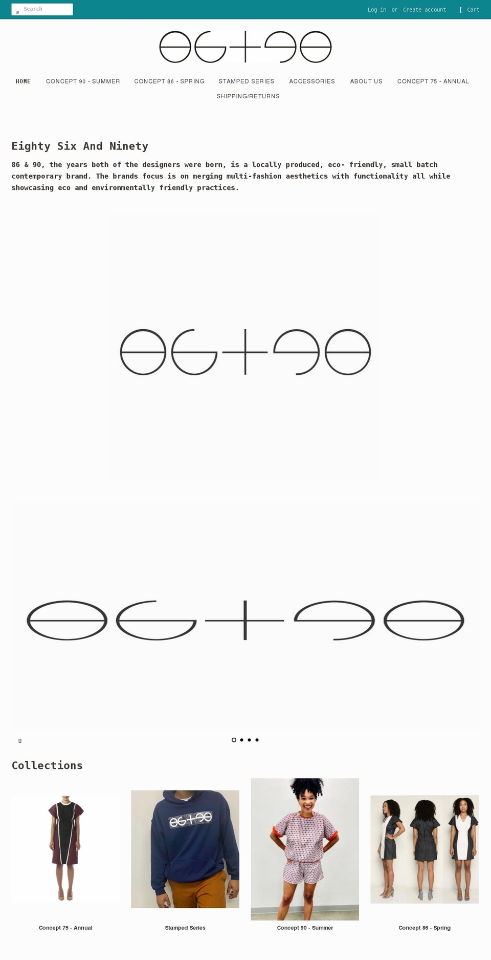 86and90.com shopify website screenshot