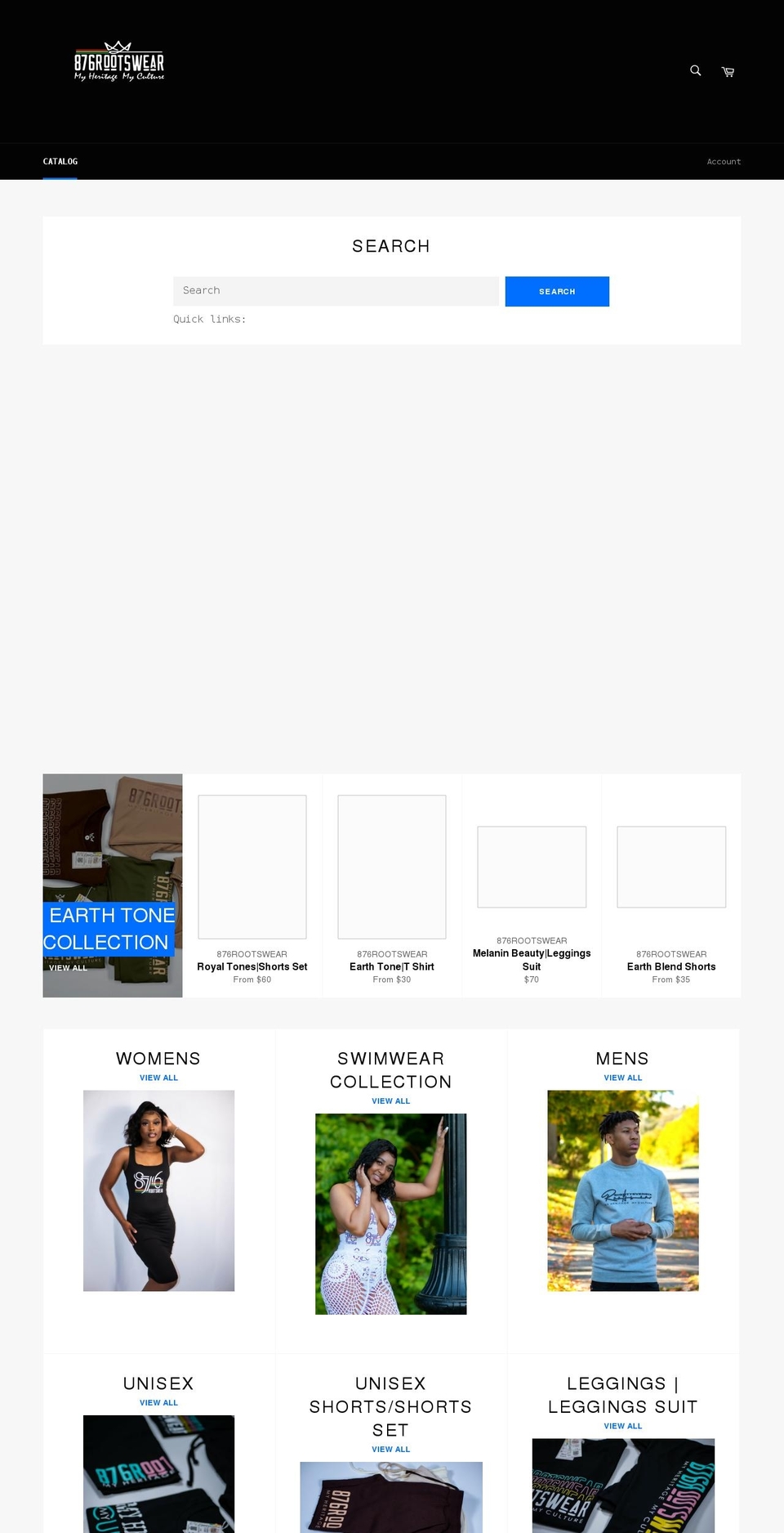 876rootswear.com shopify website screenshot