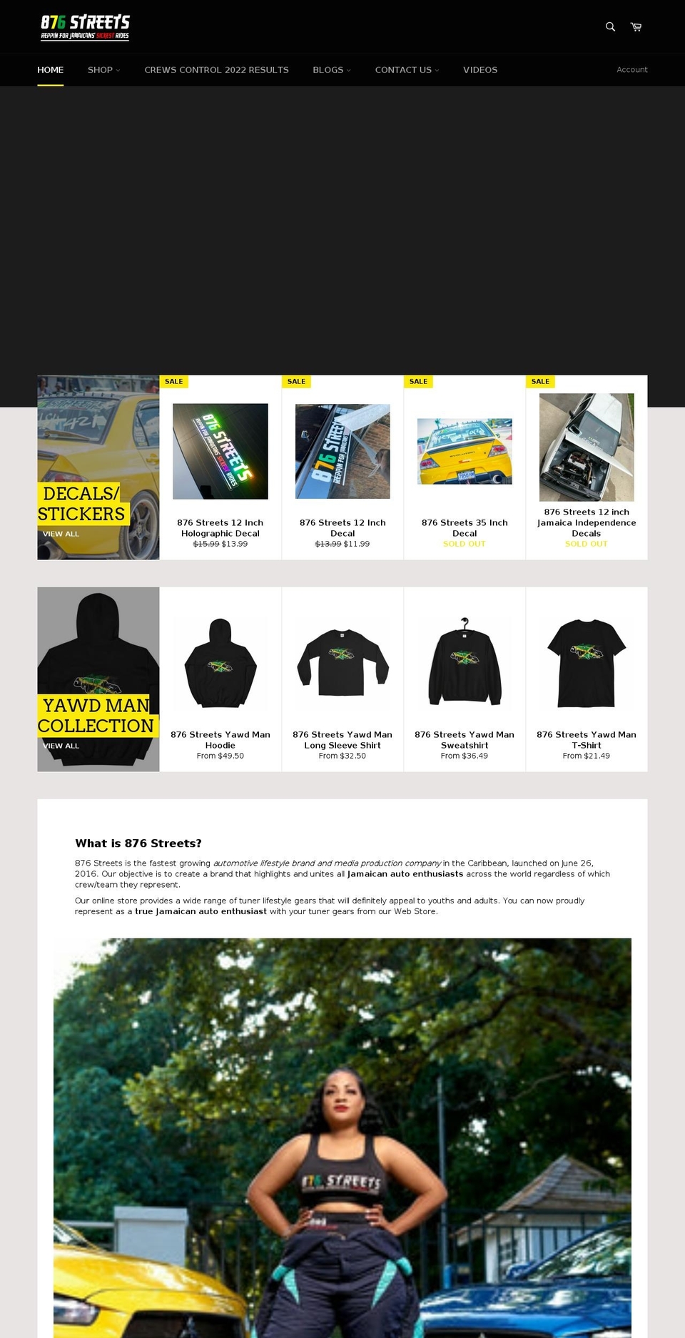 876streetsgears.com shopify website screenshot