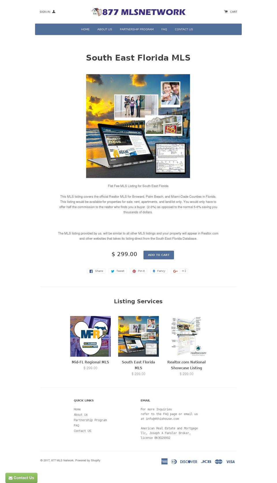 877mlsnetwork.com shopify website screenshot