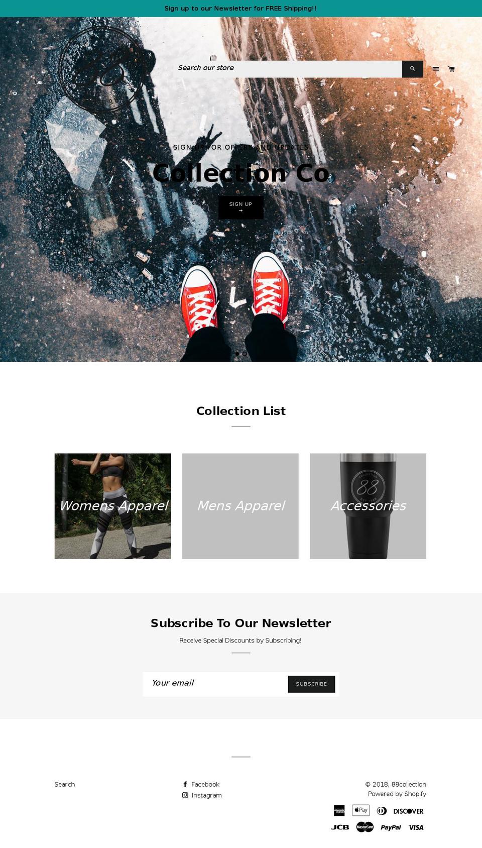88collection.com — Shopify storefront screenshot