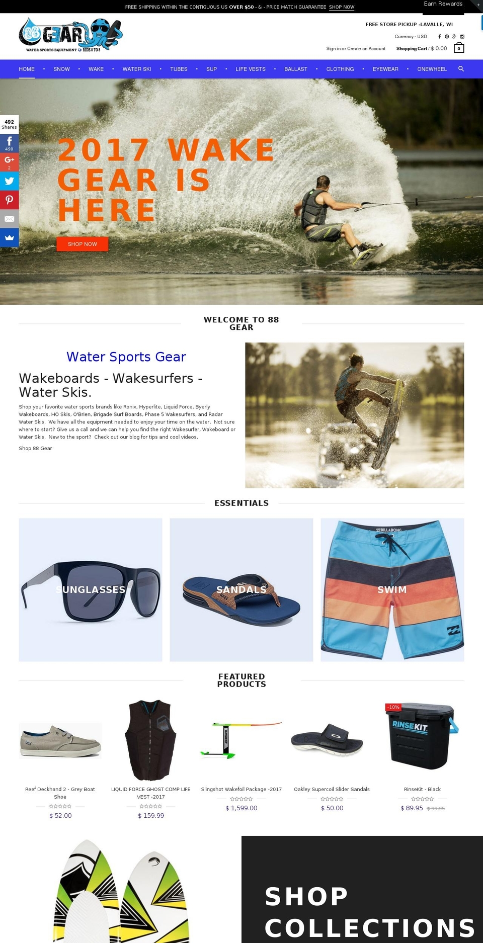88gear.com shopify website screenshot