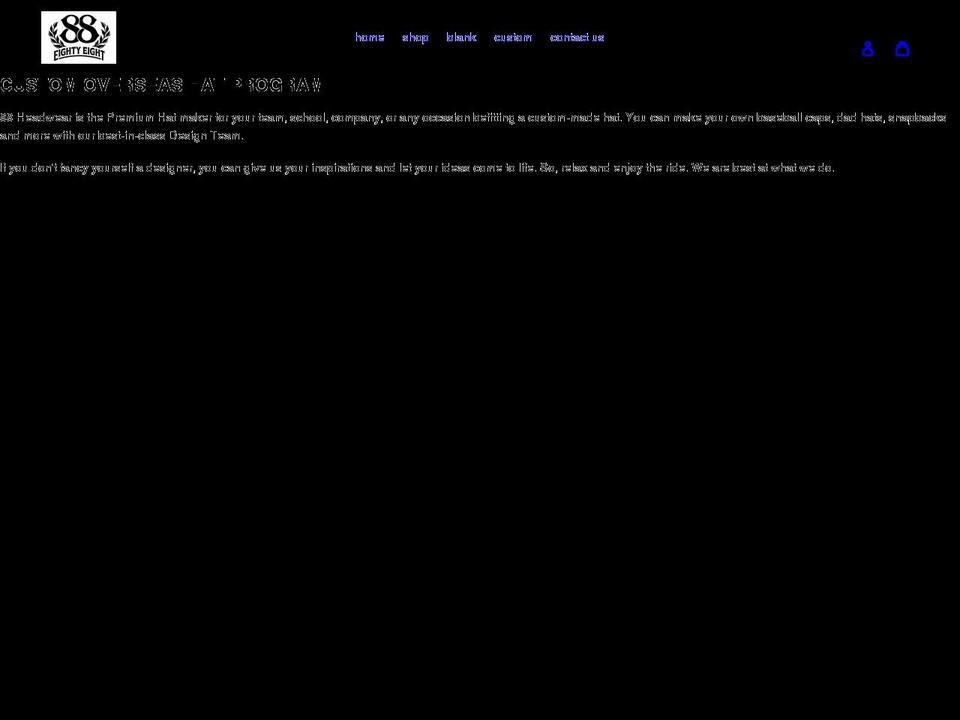 88headwear.com shopify website screenshot