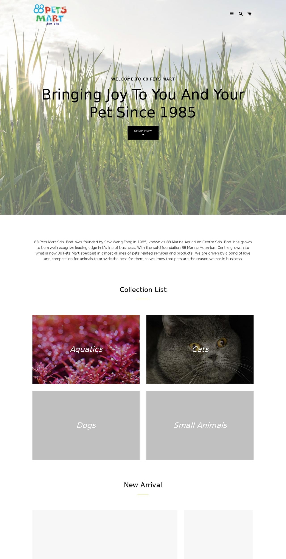 88marine.com — Shopify storefront screenshot