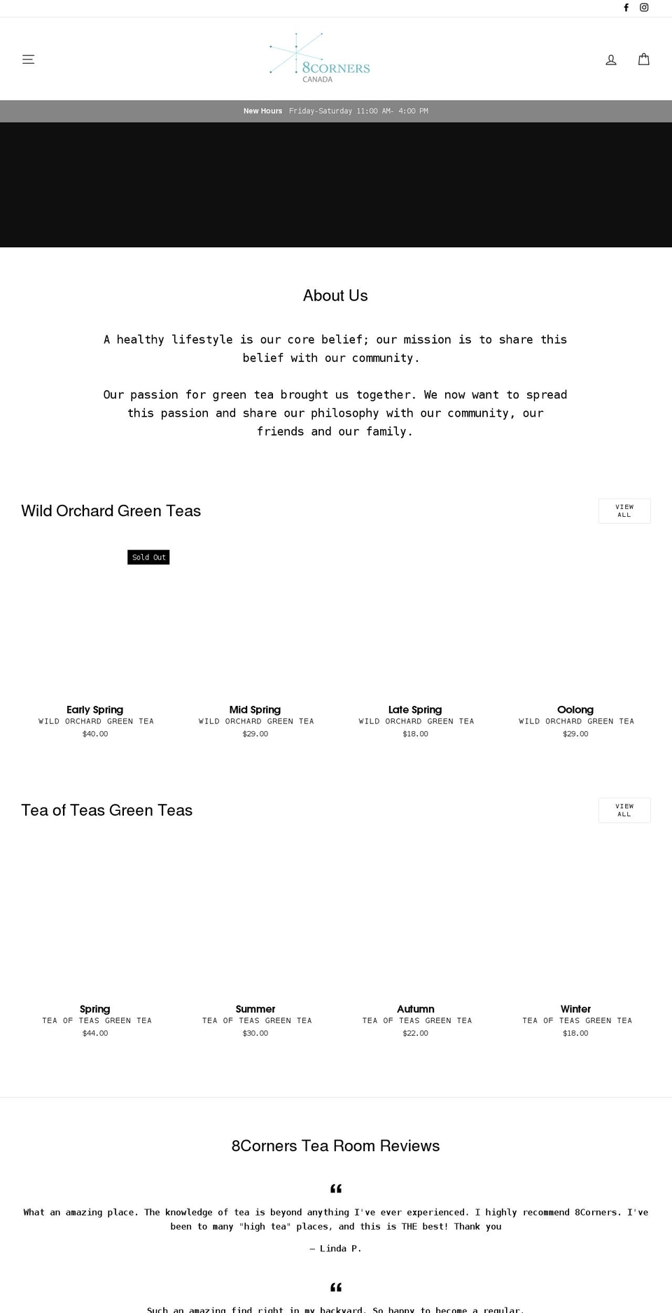 8corners.ca shopify website screenshot