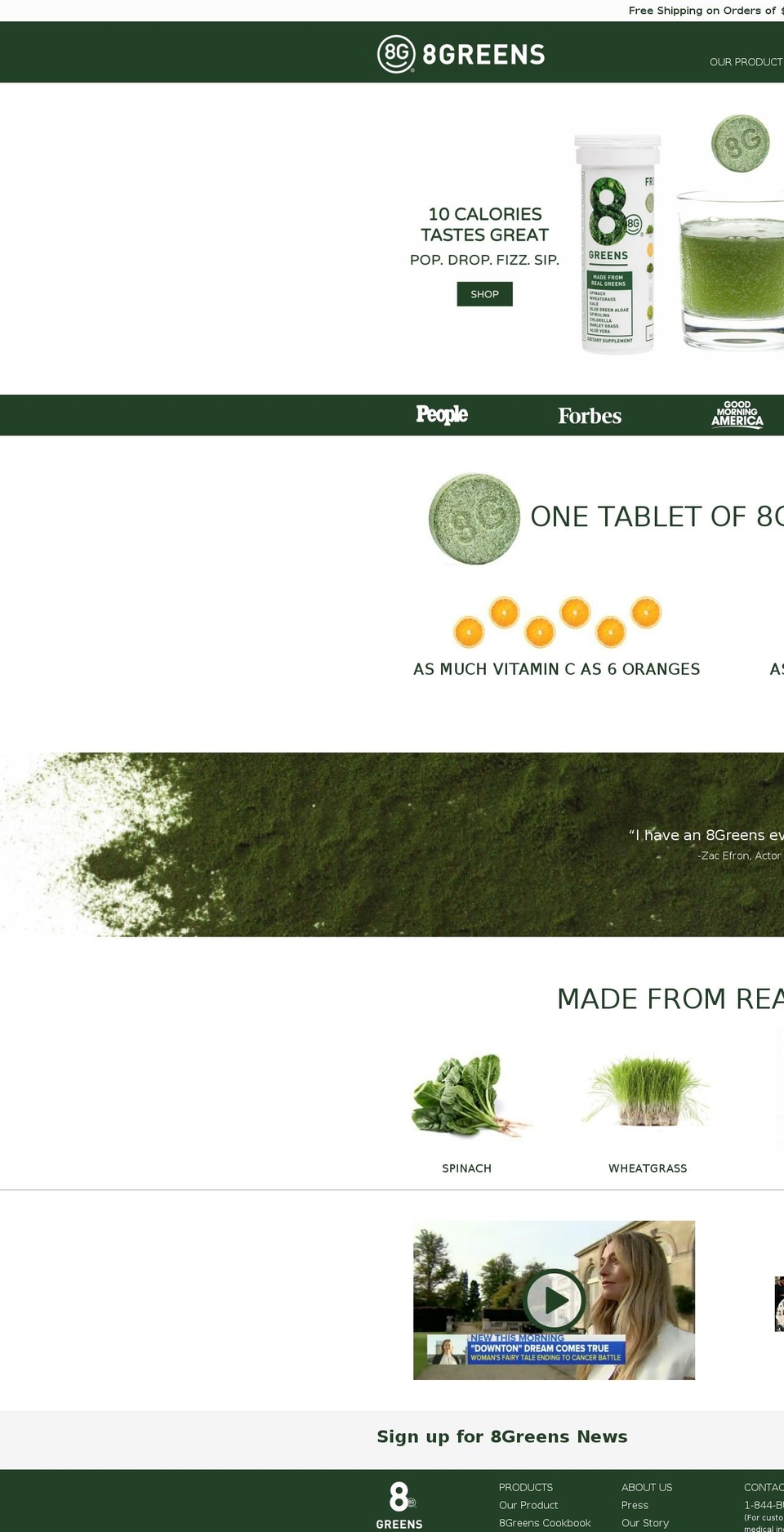 8greens.com — Shopify storefront screenshot