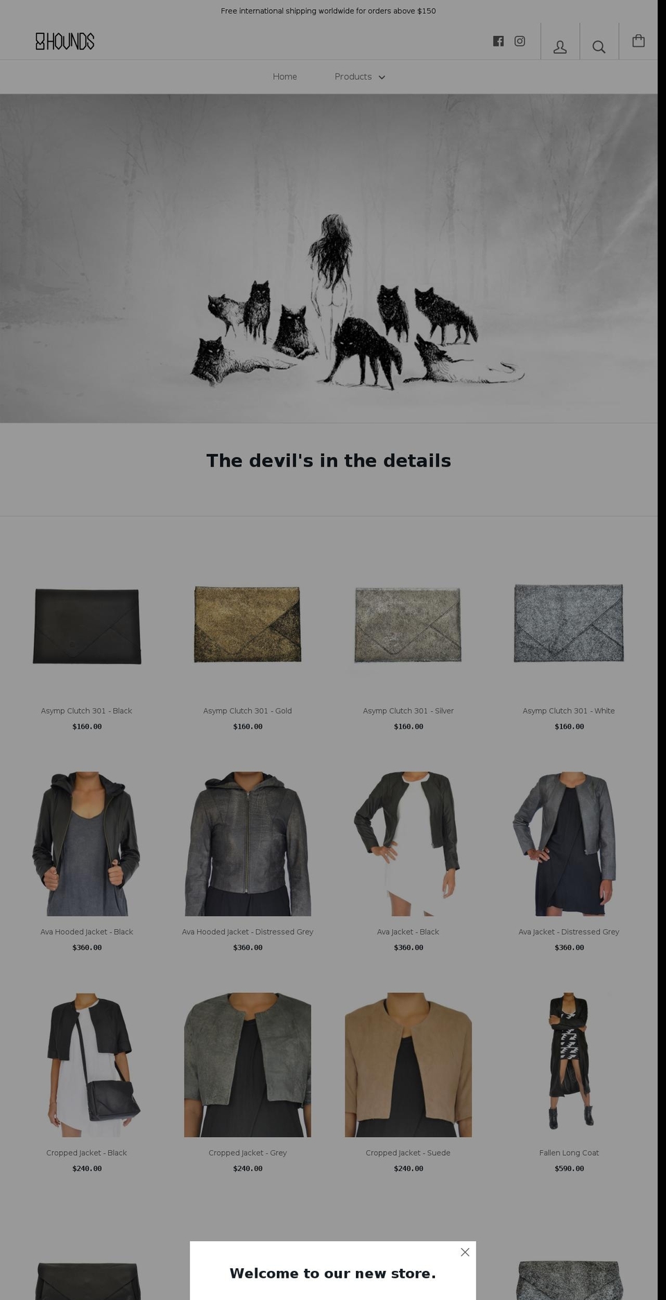 8hounds.com — Shopify storefront screenshot