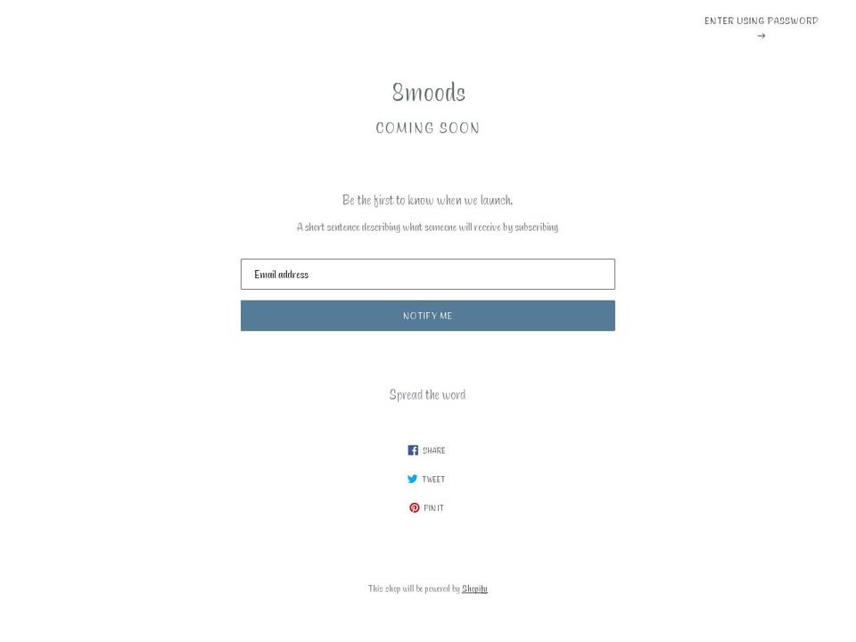 8moods.com — Shopify storefront screenshot