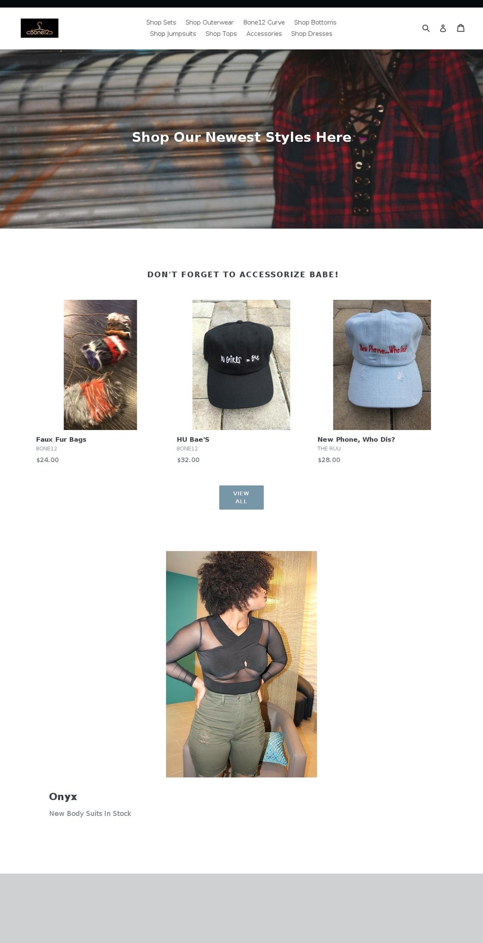 8one12boutique.com shopify website screenshot
