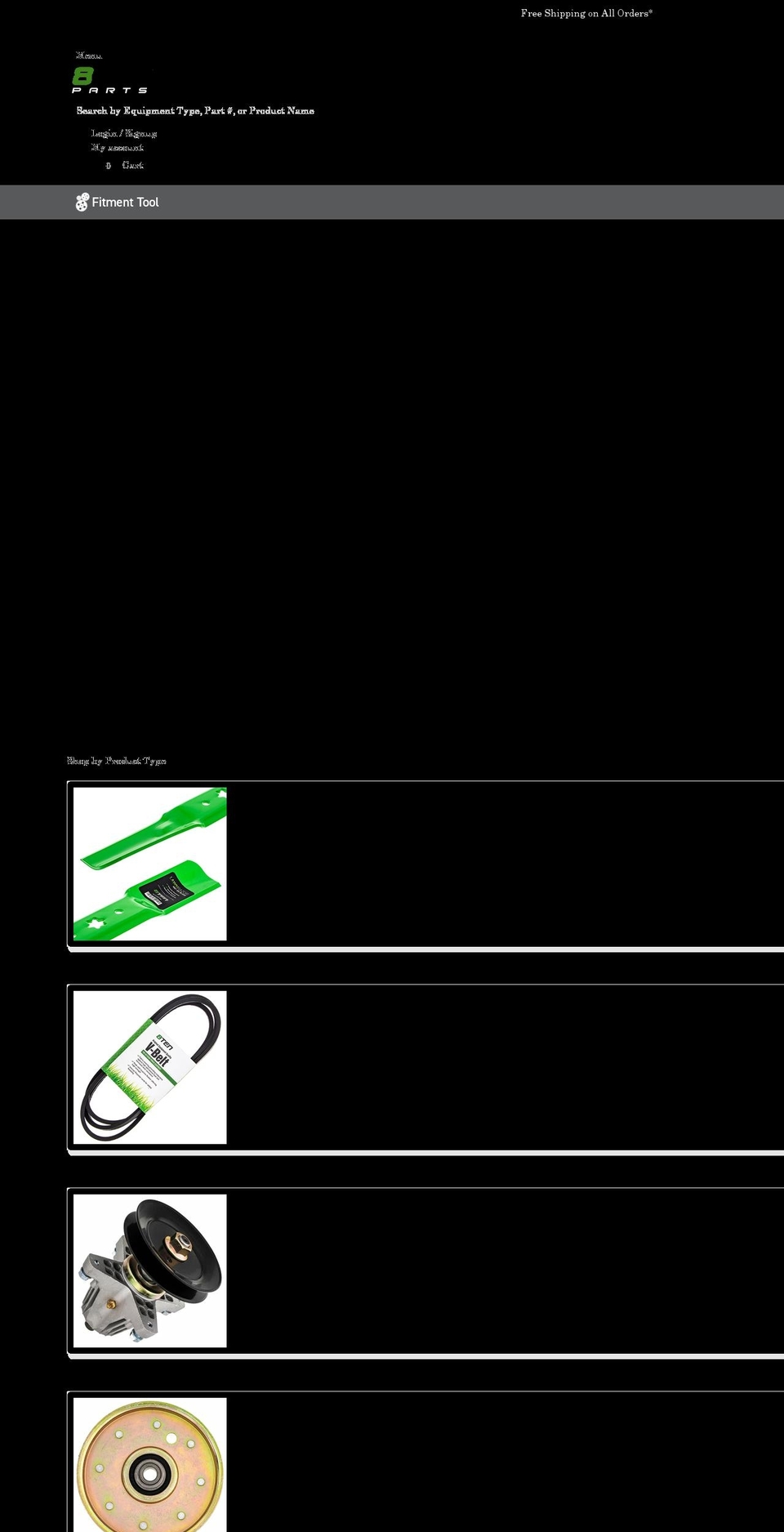 8tenparts.com shopify website screenshot